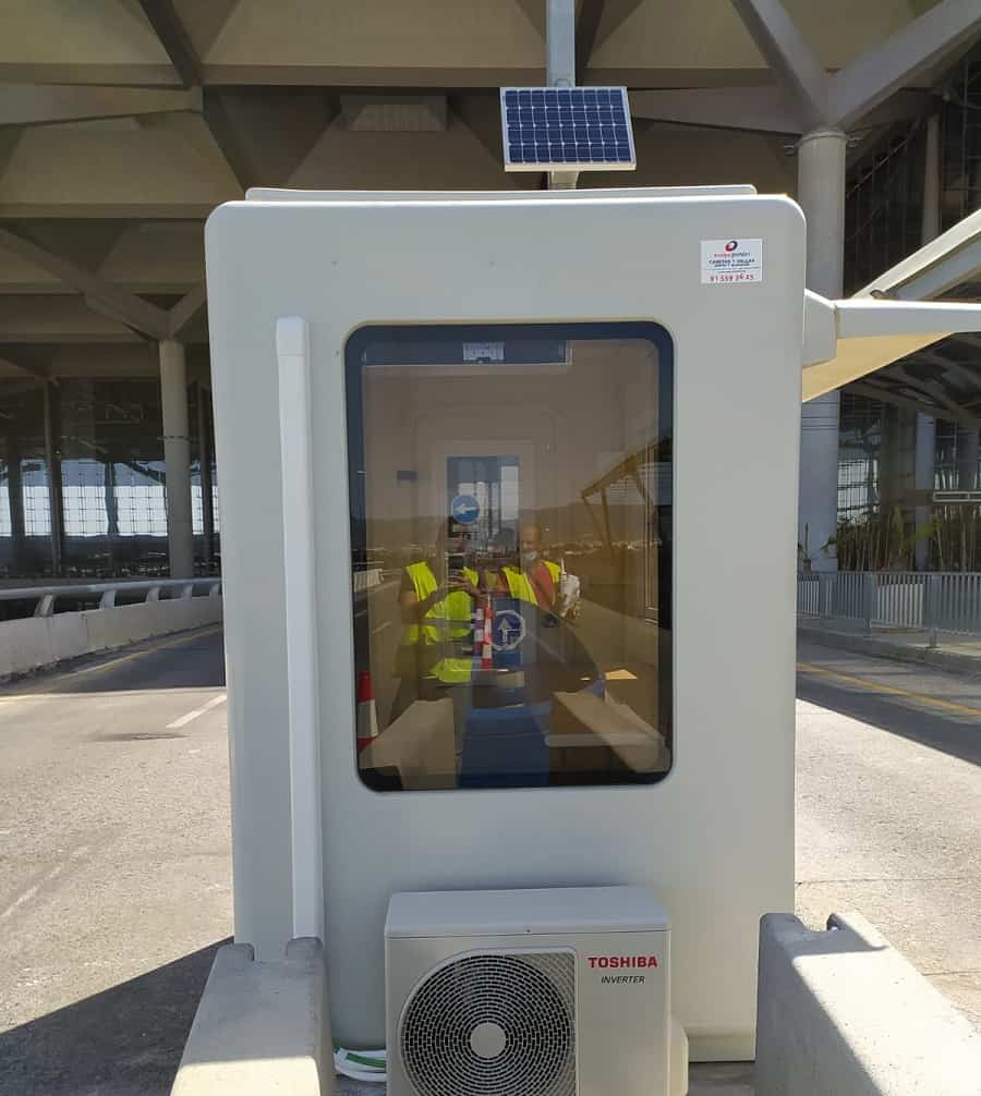 Trabajo Realizado Climatización de garita control acceso en el aeropuerto malaga