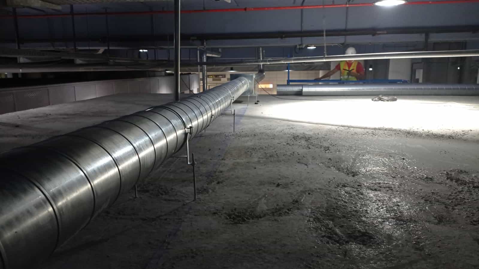 Trabajo Realizado Climatización de garita control autobus en el aeropuerto malaga