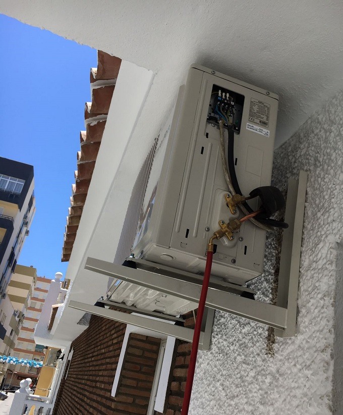 instalación aire acondicionado con preinstalacion