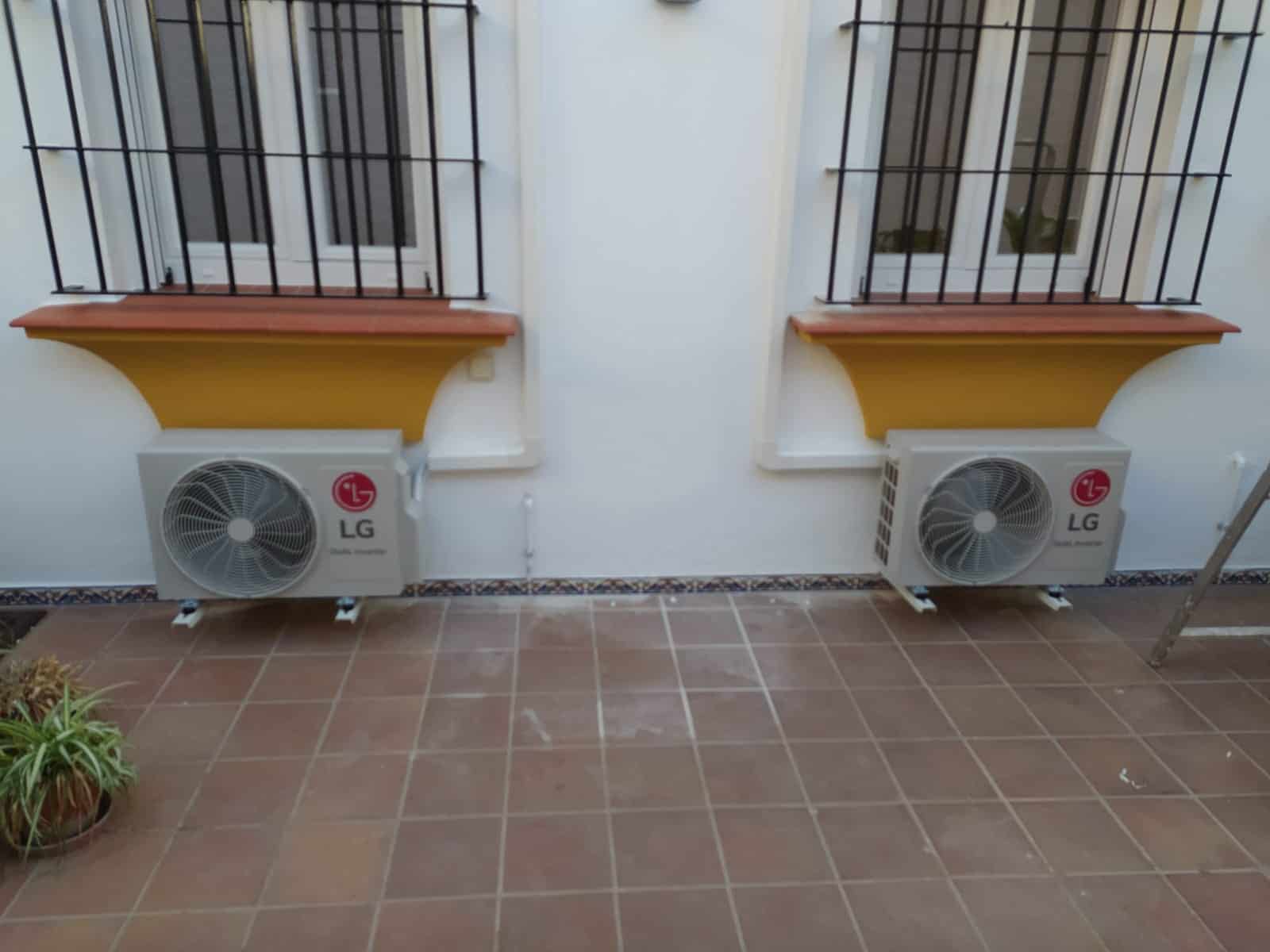 instalacion de 4 split en casa rural