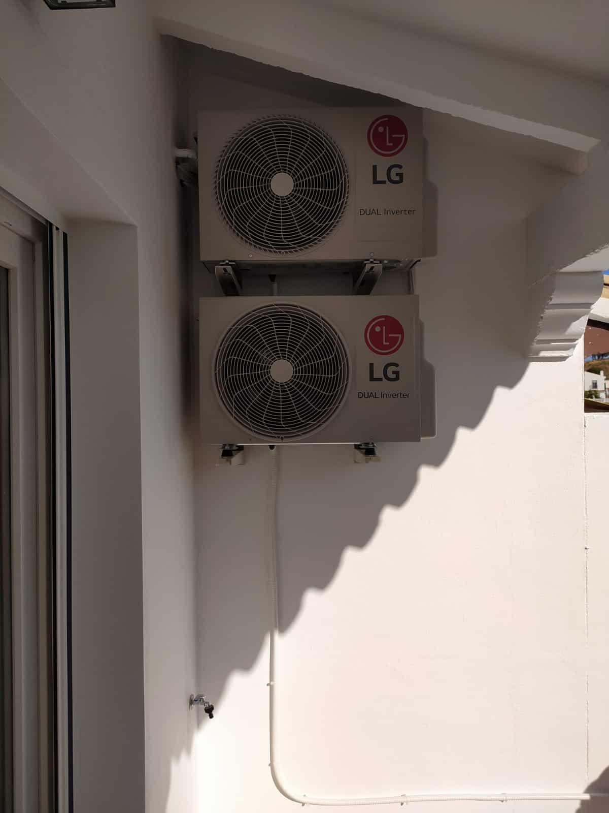 instalacion de 4 split en casa rural