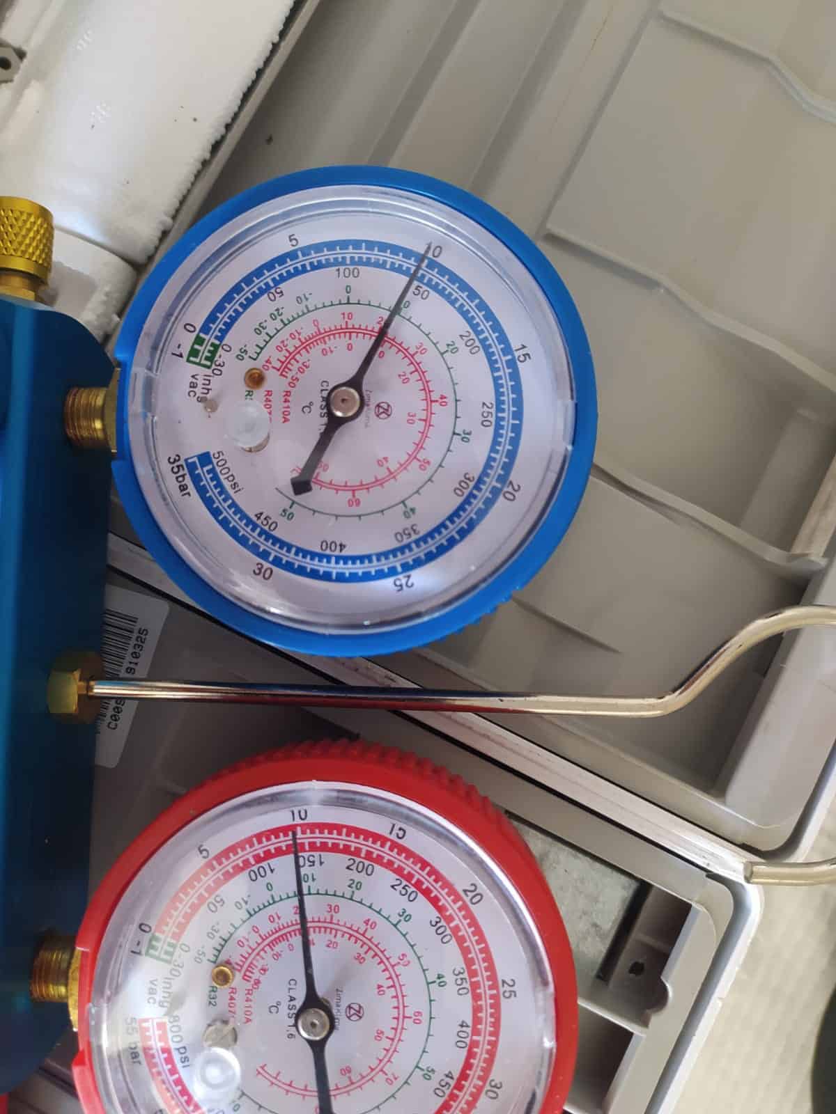 Cargas de gas en aire acondicionado