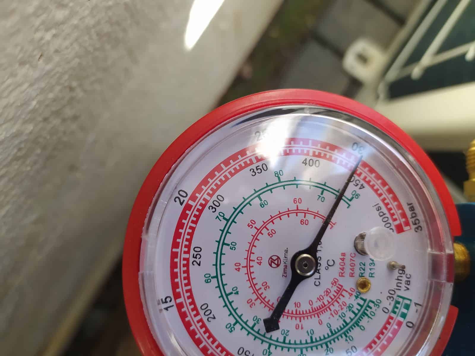 Cargas de gas en aire acondicionado